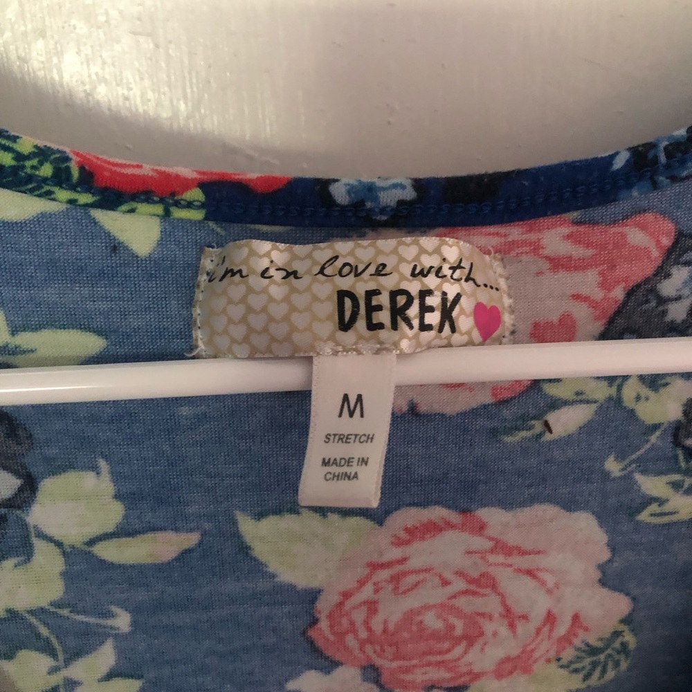 đ¸5/$25đ¸Blue Floral Skater Dress - Picture 4 of 4